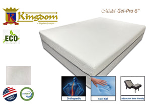 Comfort Gel 6' Memory Foam Mattress - Premium Cooling Technology