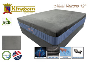 Volcanic Gel 12' Memory Foam Mattress - Premium Cooling Technology