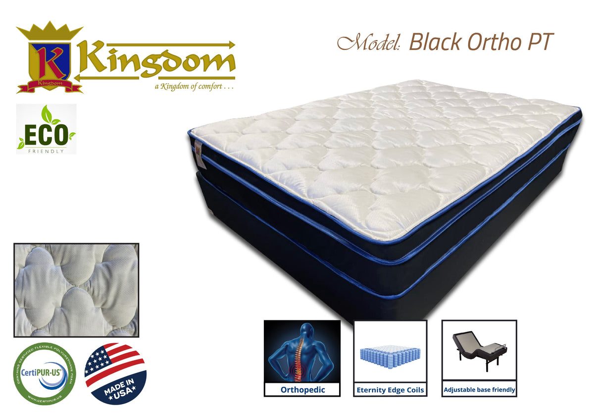 Black Ortho 9.5' Mattress - Premium Support & Comfort