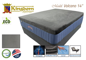 Volcanic Gel 14' Memory Foam Mattress - Premium Cooling Technology