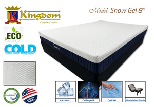 Snow Gel 8' Memory Foam Mattress - Premium Cooling Technology