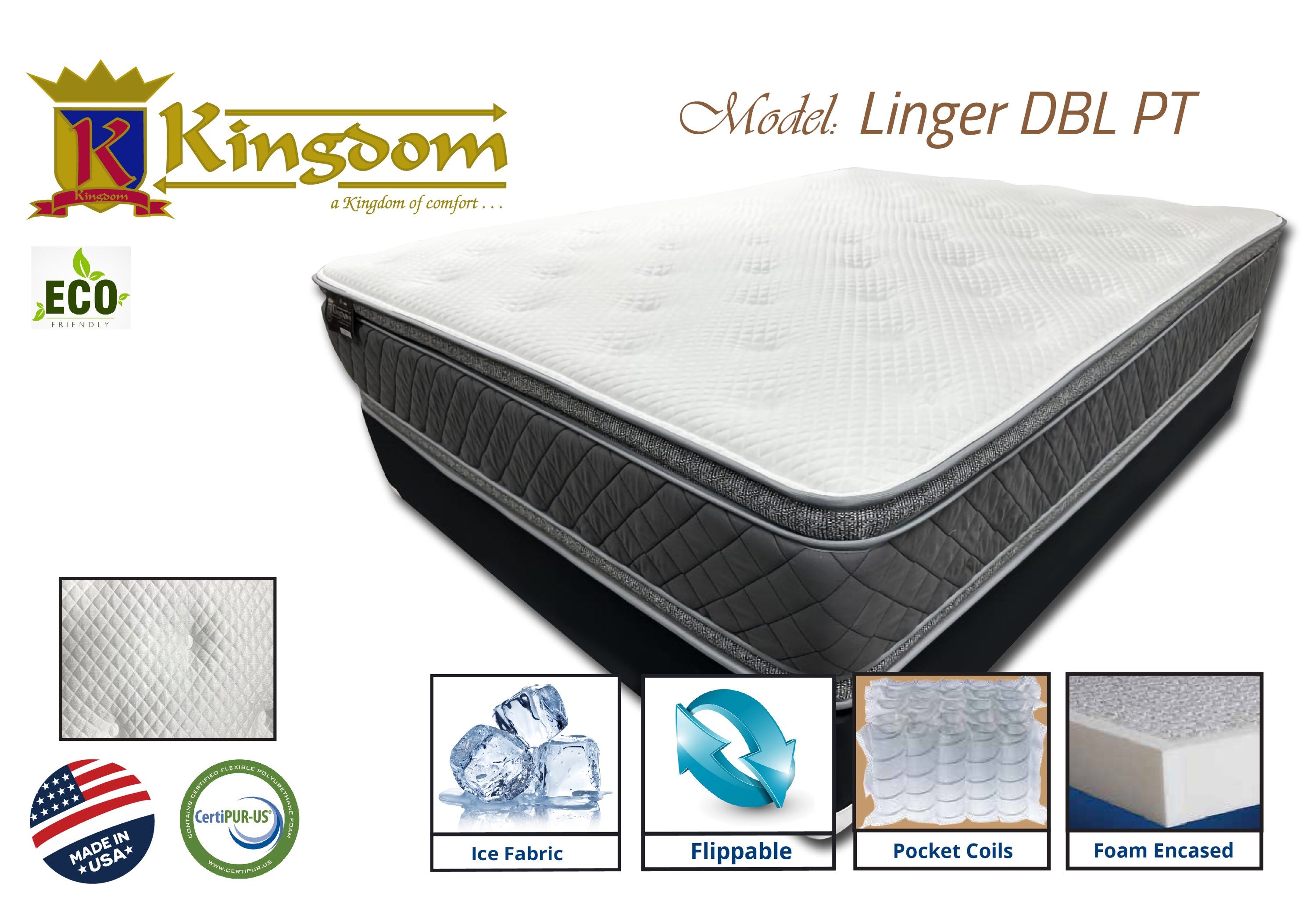 Linger 12' Medium Firm Mattress - Premium Comfort & Support