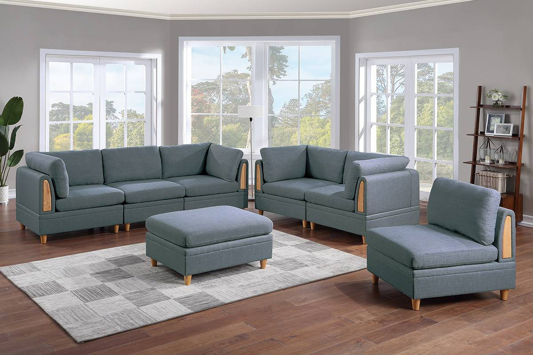 7-Pcs Modular Sofa Set