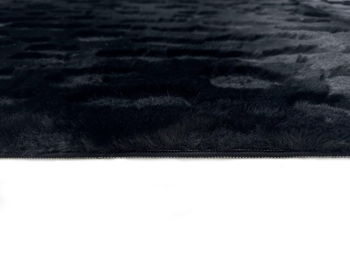 Bunny 50 Sculpted Black Rug