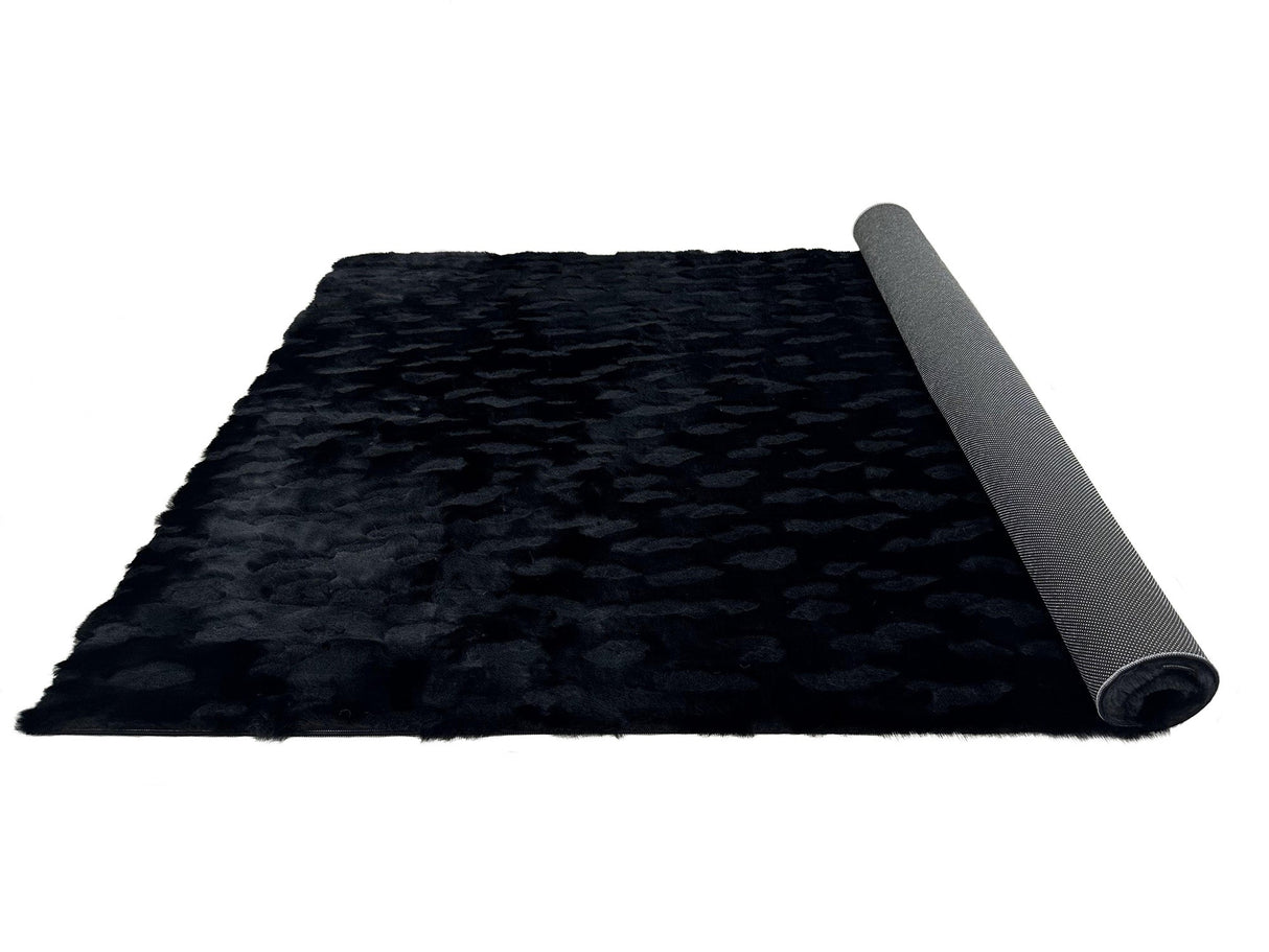 Bunny 50 Sculpted Black Rug
