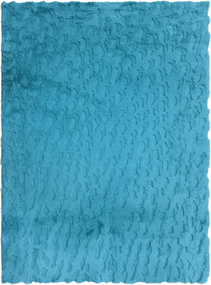 Bunny 50 Sculpted Turquoise Rug