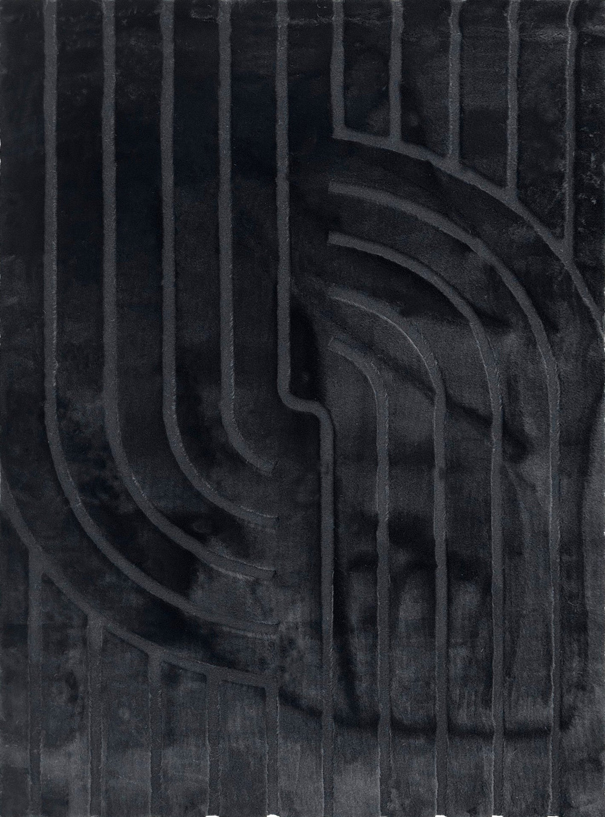 Bunny 51 Sculpted Black Rug