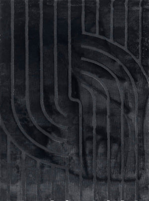 Bunny 51 Sculpted Black Rug