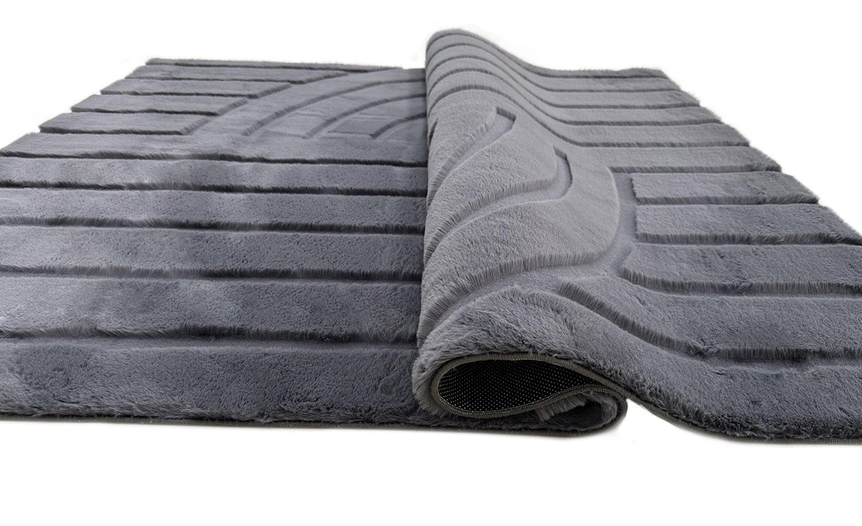 Bunny 51 Sculpted Graphite Rug