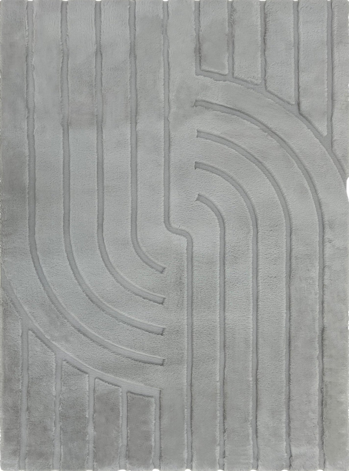 Bunny 51 Sculpted Silver Rug