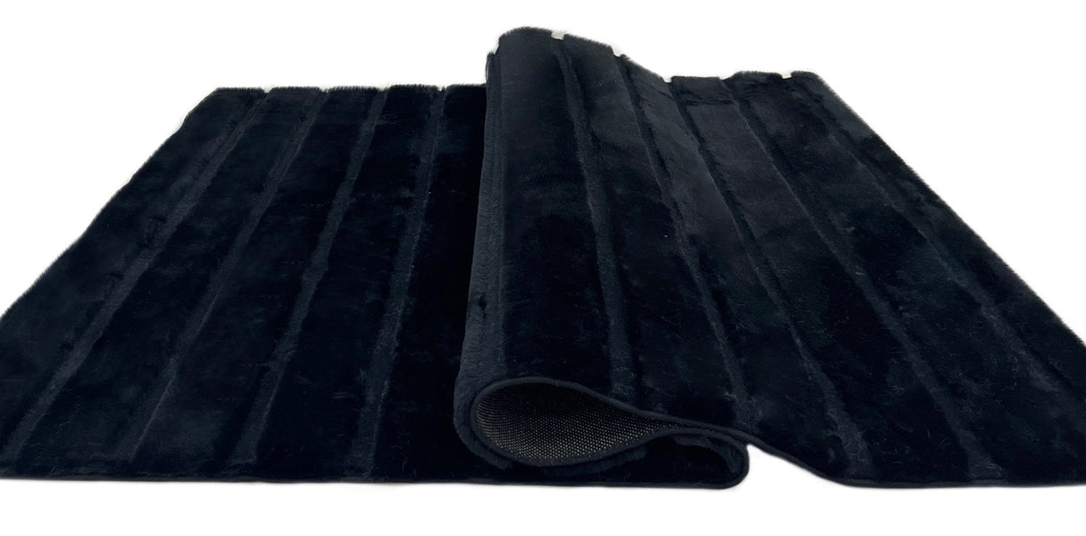 Bunny 52 Sculpted Black Rug