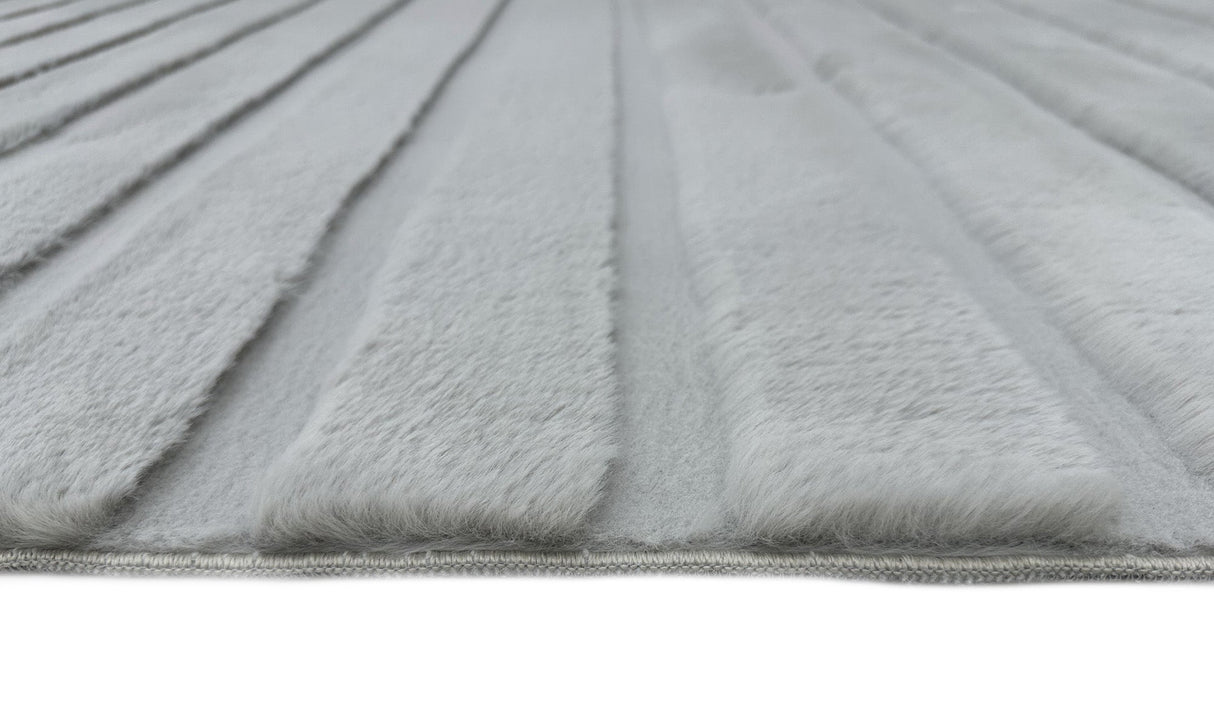 Bunny 52 Sculpted Silver Rug