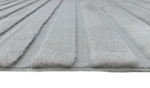 Bunny 52 Sculpted Silver Rug