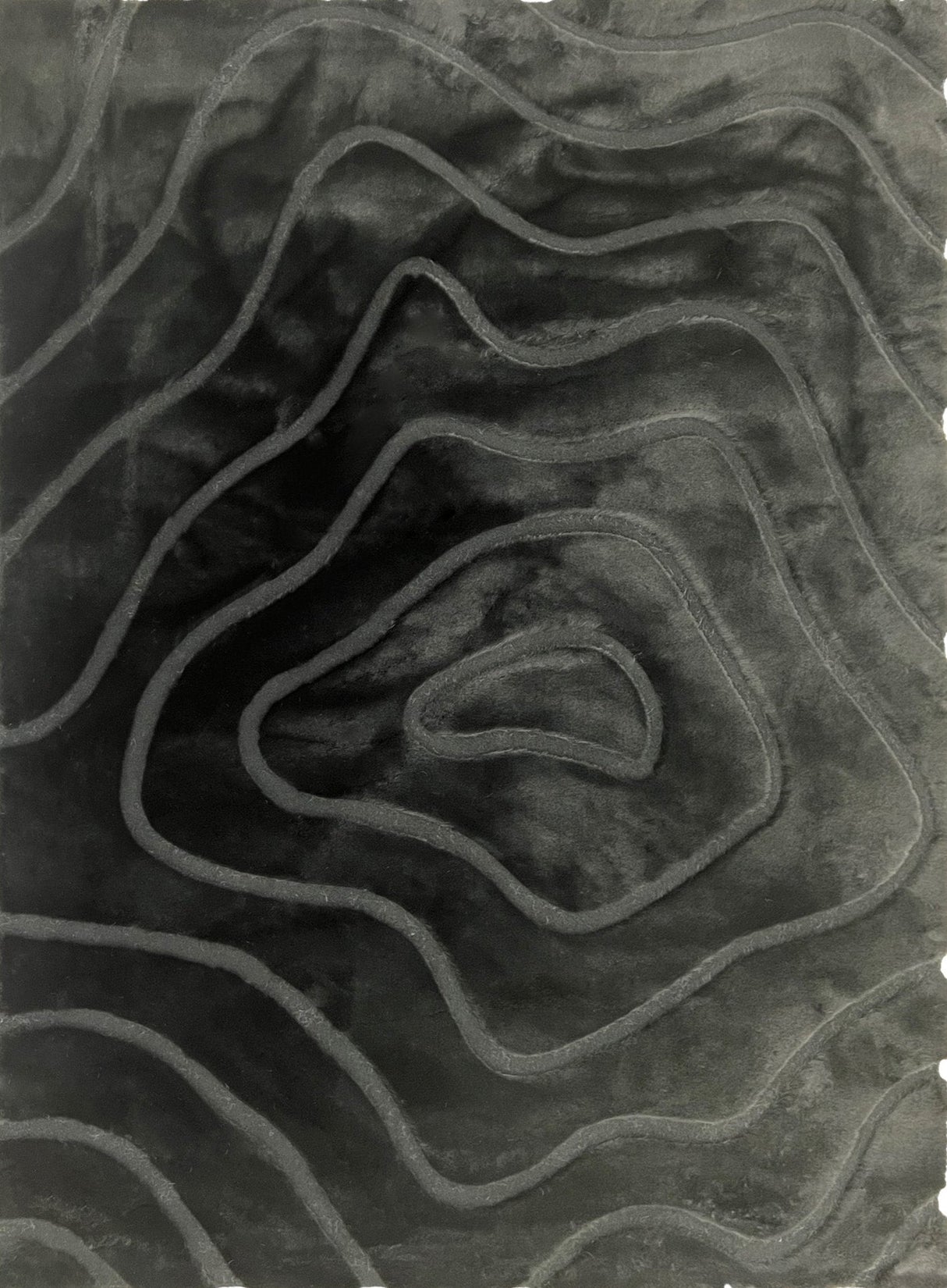 Bunny 53 Sculpted Black Rug