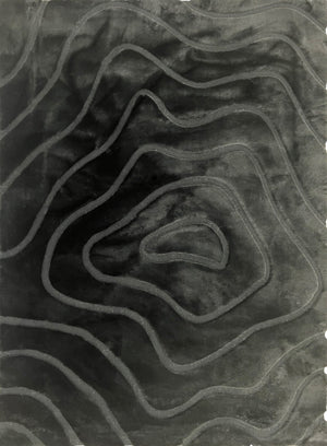 Bunny 53 Sculpted Black Rug