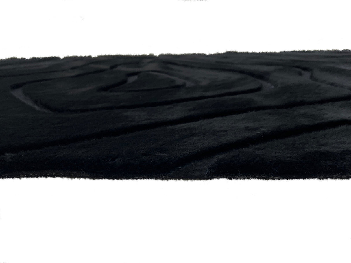 Bunny 53 Sculpted Black Rug