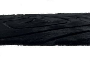 Bunny 53 Sculpted Black Rug