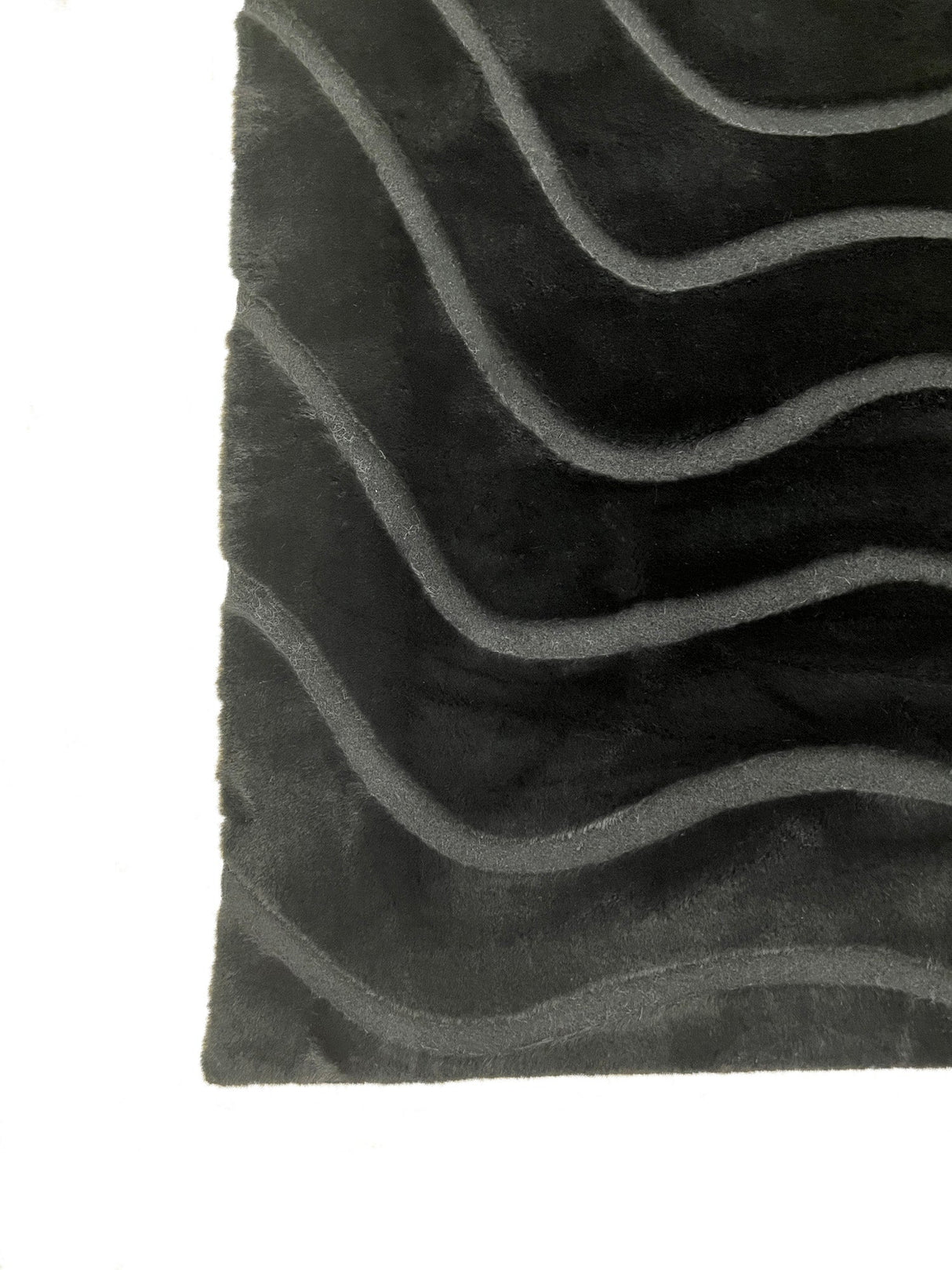 Bunny 53 Sculpted Black Rug