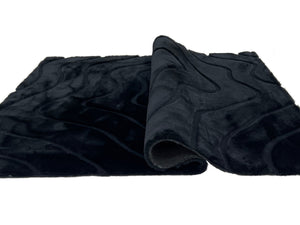 Bunny 53 Sculpted Black Rug