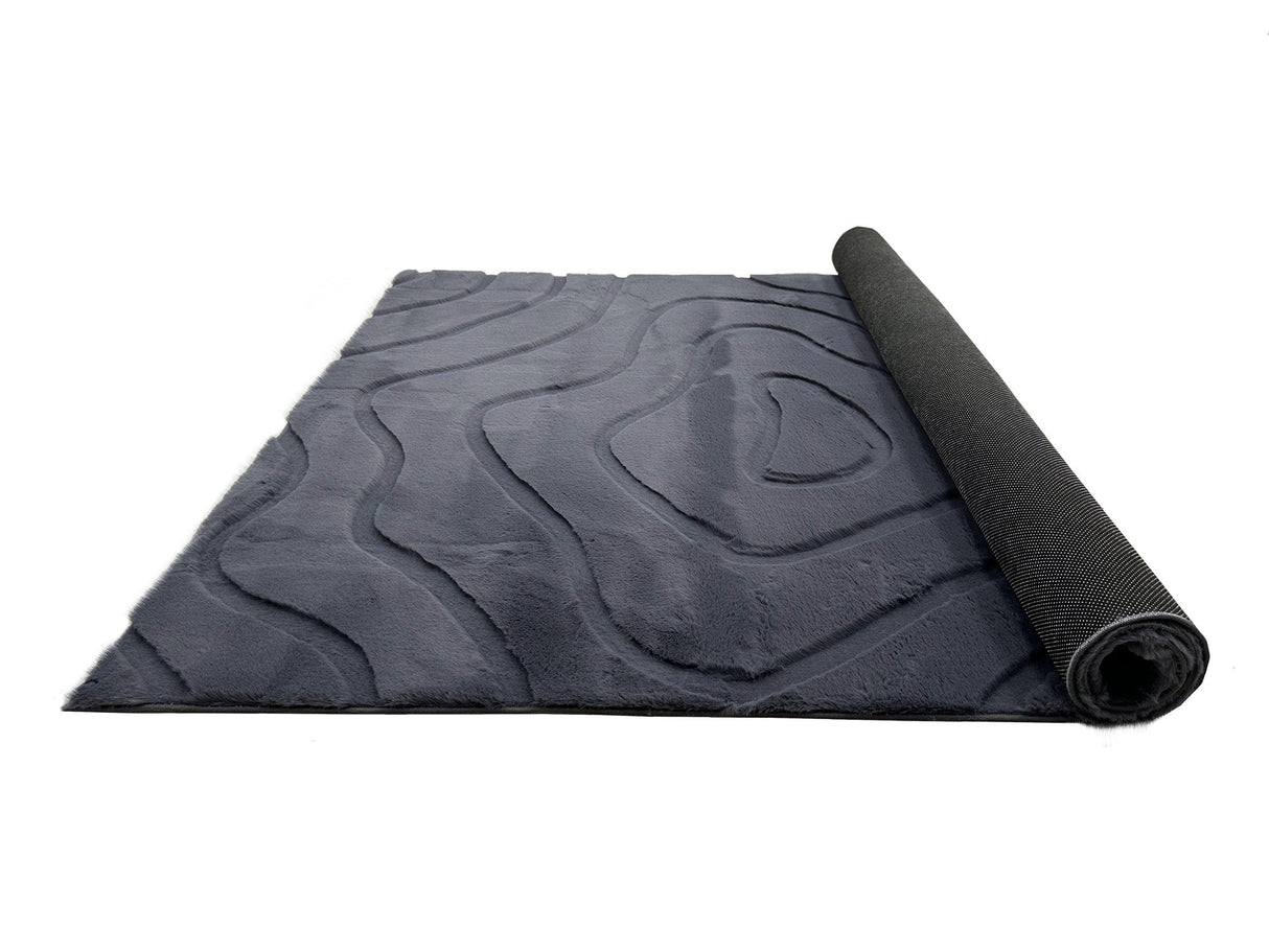 Bunny 53 Sculpted Graphite Rug