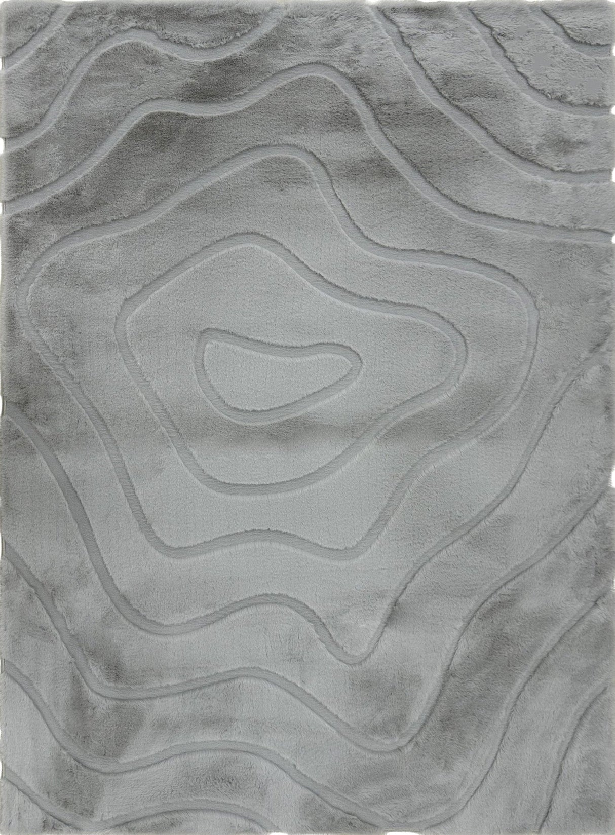 Bunny 53 Sculpted Silver Rug