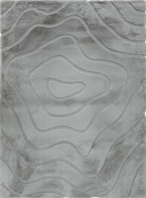 Bunny 53 Sculpted Silver Rug