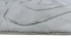 Bunny 53 Sculpted Silver Rug