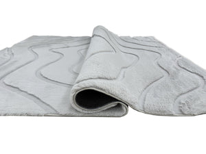 Bunny 53 Sculpted Silver Rug