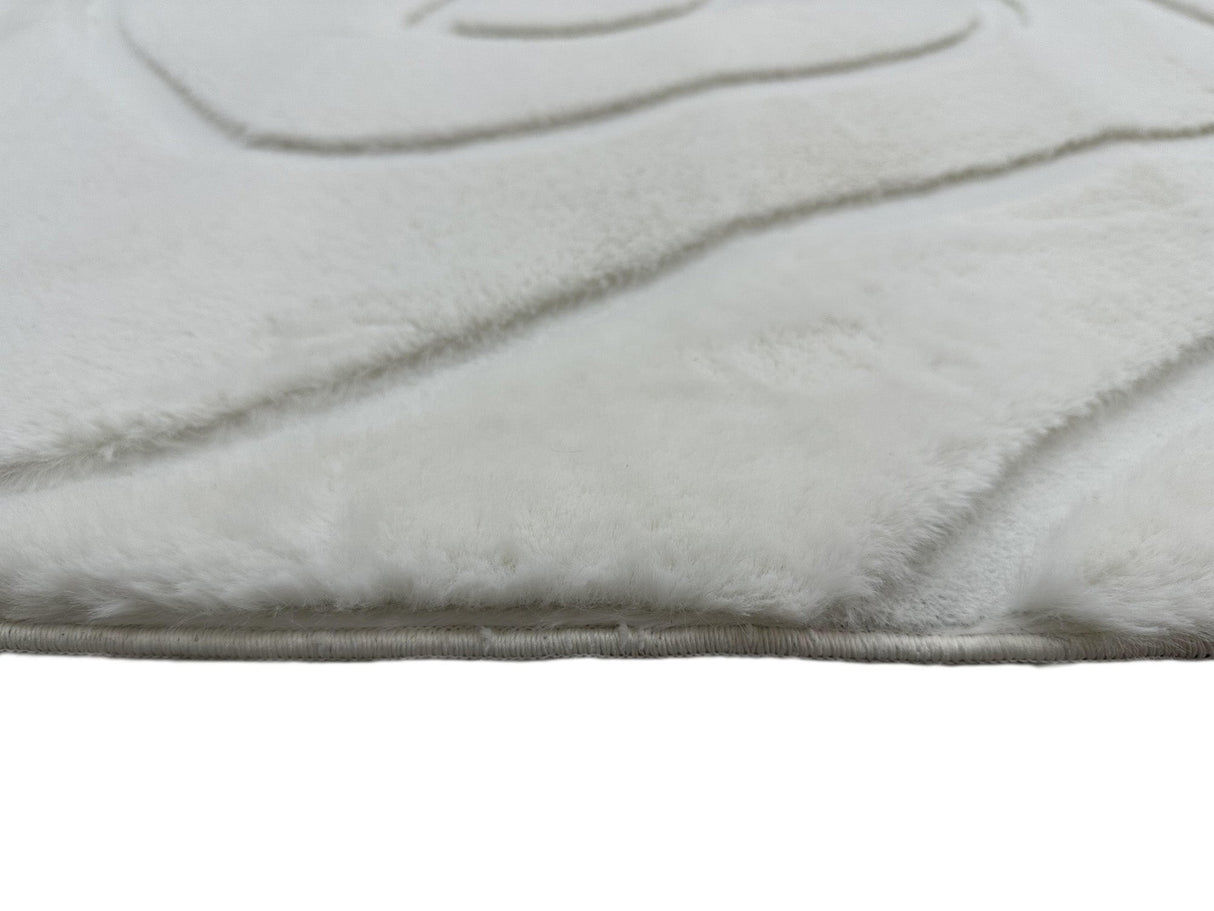 Bunny 53 Sculpted Snow Rug