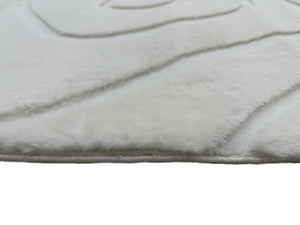 Bunny 53 Sculpted Snow Rug
