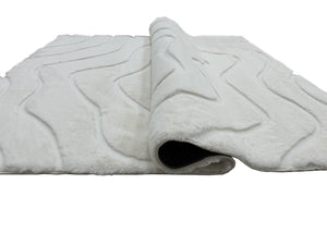 Bunny 53 Sculpted Snow Rug