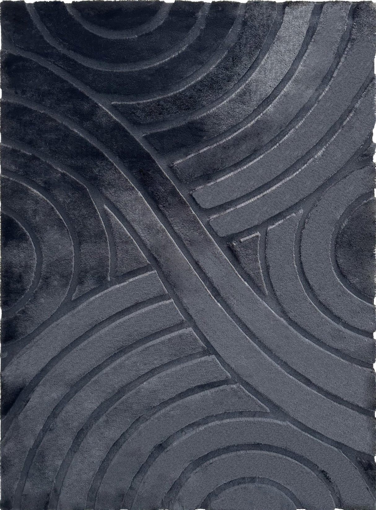 Bunny 54 Sculpted Black Rug