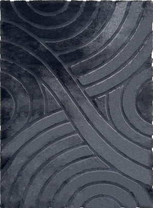 Bunny 54 Sculpted Black Rug