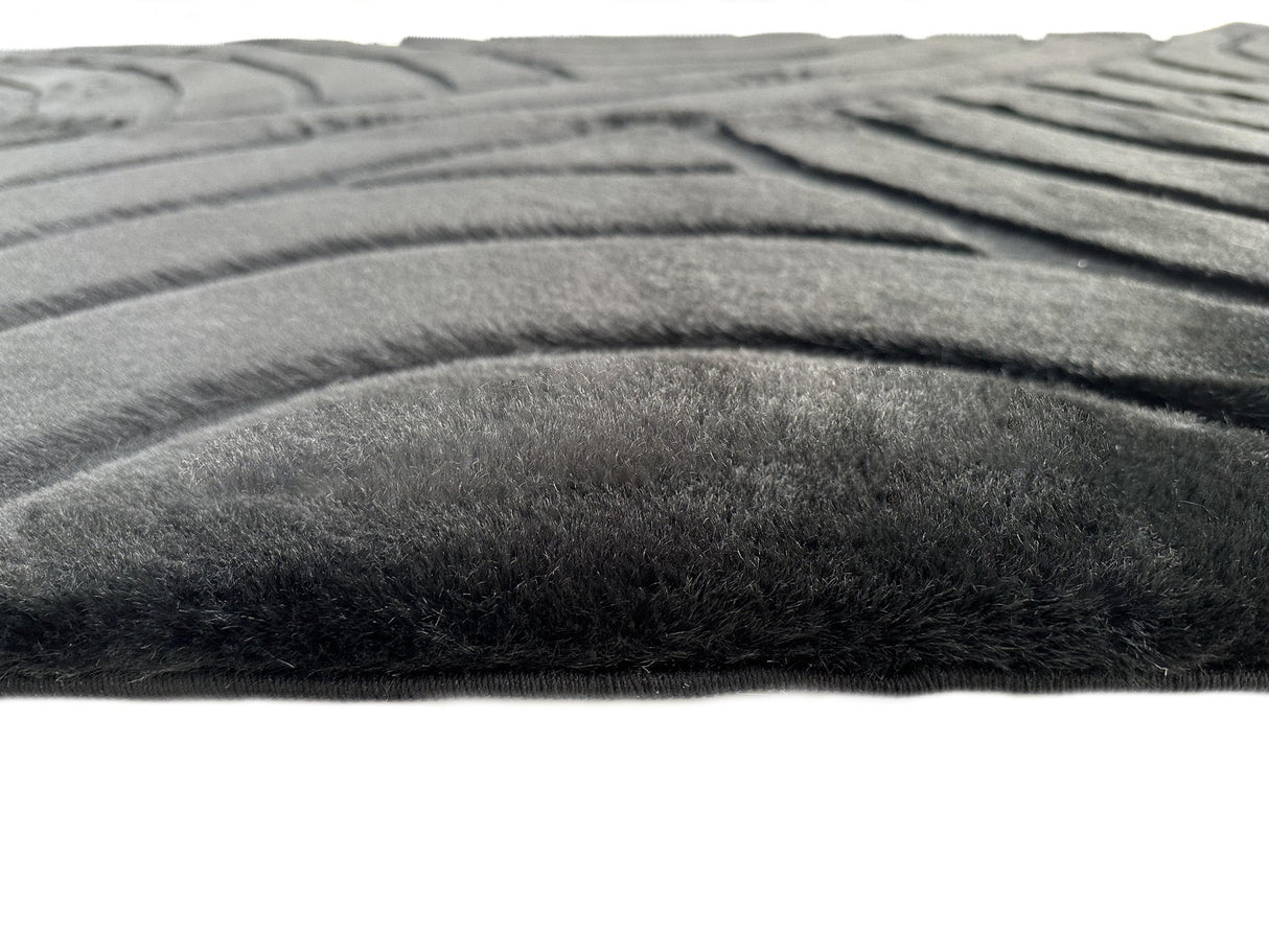 Bunny 54 Sculpted Black Rug