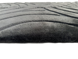 Bunny 54 Sculpted Black Rug