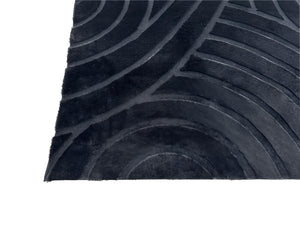 Bunny 54 Sculpted Black Rug