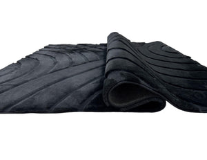 Bunny 54 Sculpted Black Rug