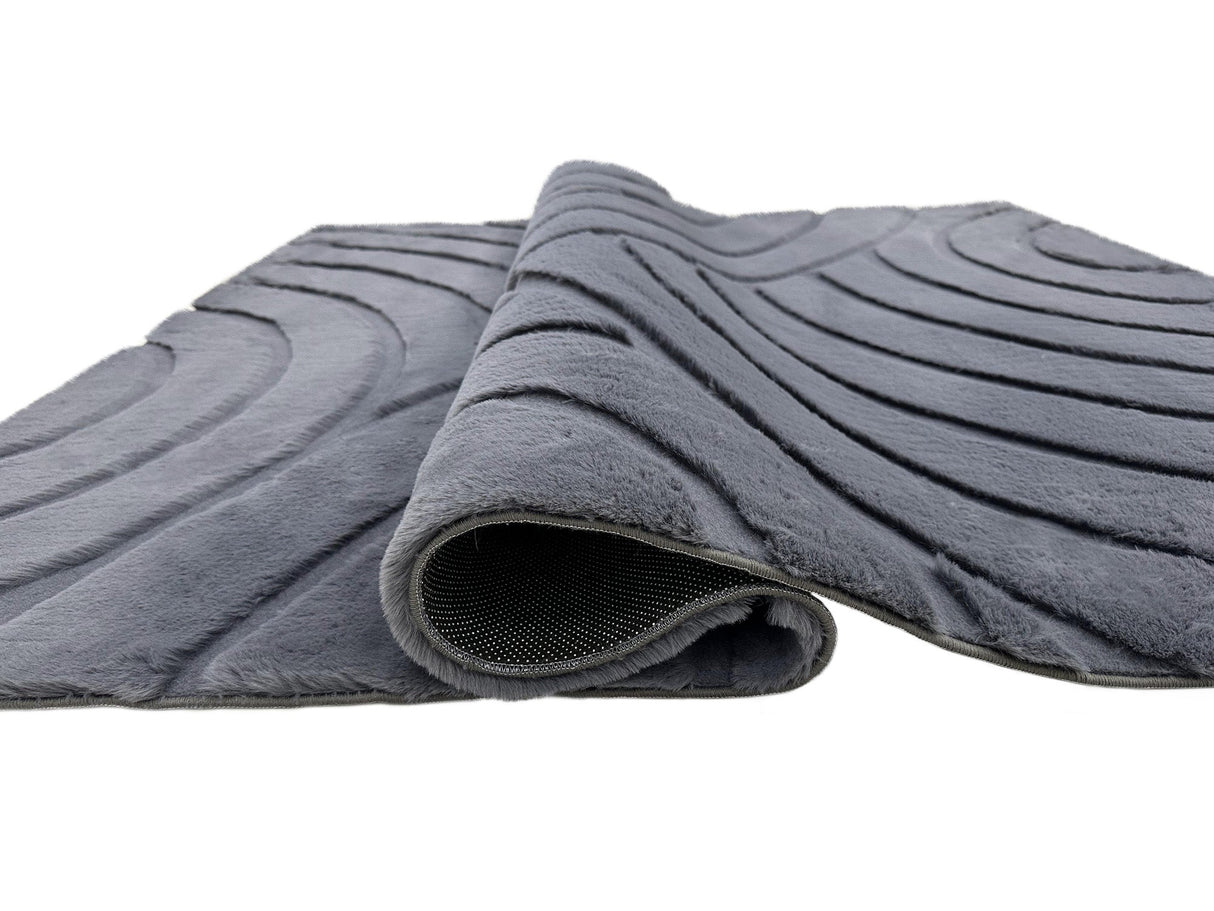 Bunny 54 Sculpted Graphite Rug