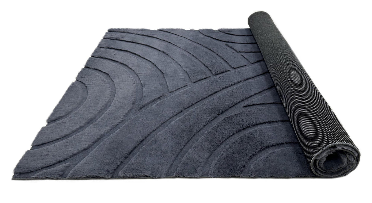 Bunny 54 Sculpted Graphite Rug