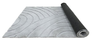 Bunny 54 Sculpted Silver Rug
