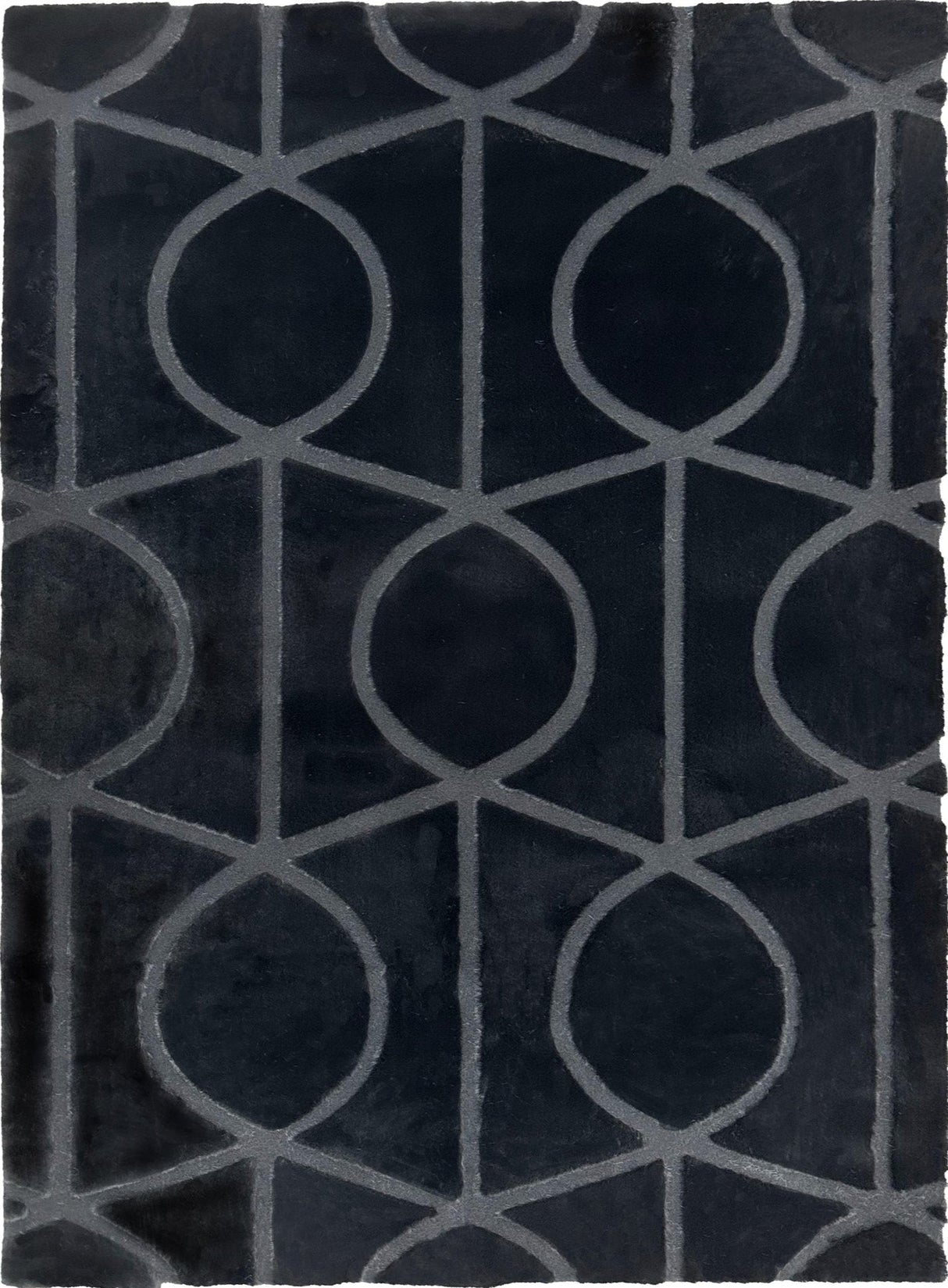 Bunny 55 Sculpted Black Rug