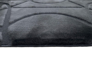 Bunny 55 Sculpted Black Rug