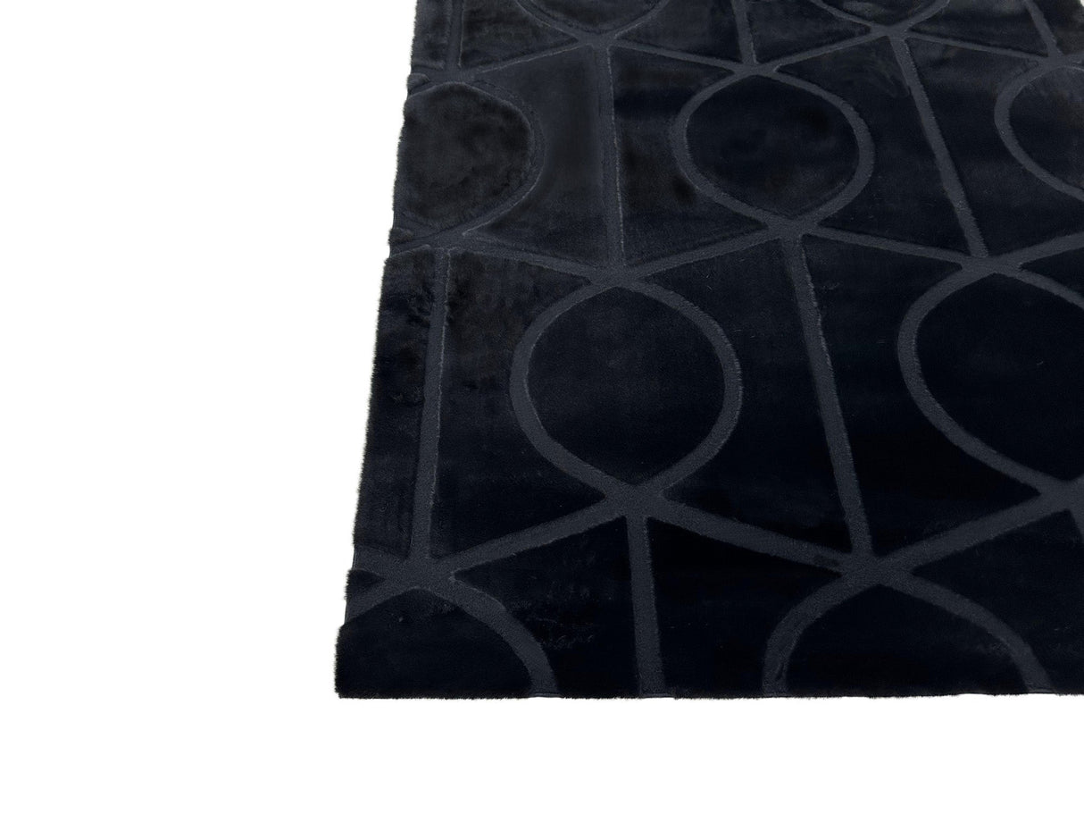 Bunny 55 Sculpted Black Rug