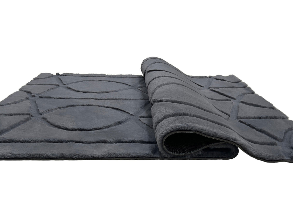 Bunny 55 Sculpted Graphite Rug