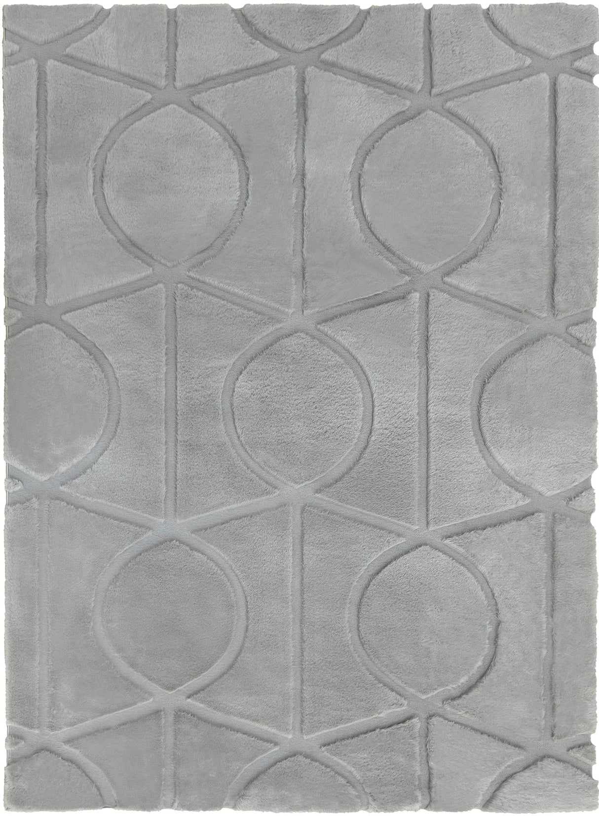 Bunny 55 Sculpted Silver Rug