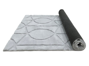 Bunny 55 Sculpted Silver Rug