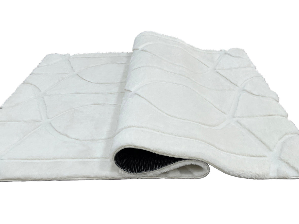 Bunny 55 Sculpted Snow Rug