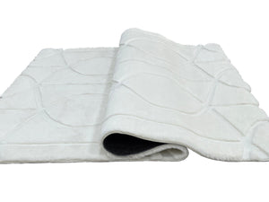 Bunny 55 Sculpted Snow Rug