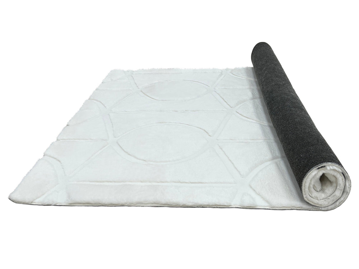 Bunny 55 Sculpted Snow Rug