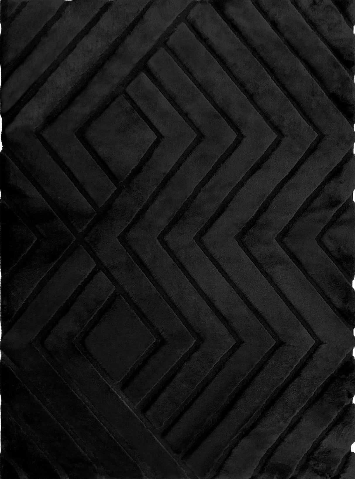 Bunny 56 Sculpted Black Rug